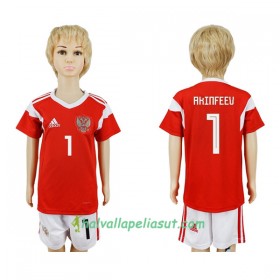 Jalkapallo Pelipaidat Venäjä Akinfeev 1 Lasten World Cup 2018 Kotipaita